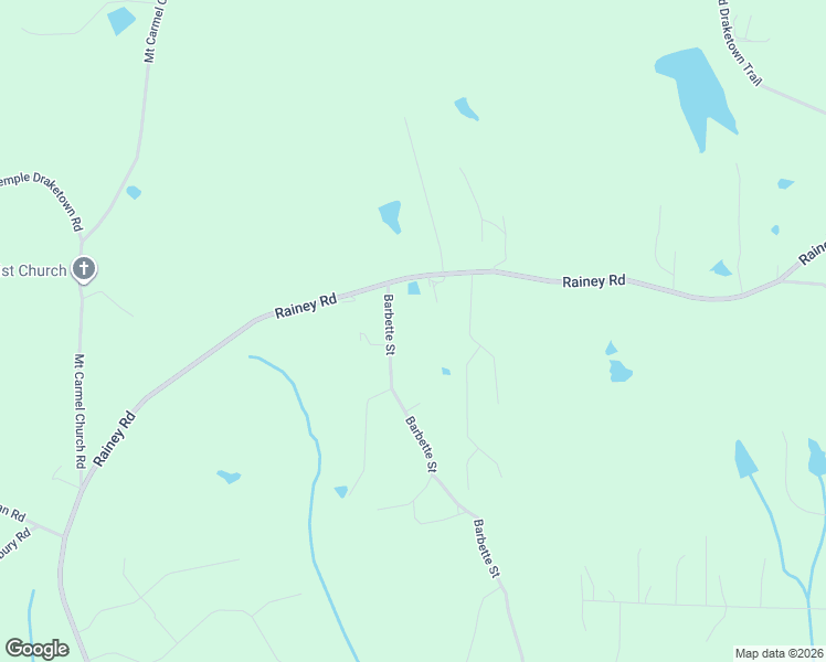 map of restaurants, bars, coffee shops, grocery stores, and more near 50 Barbette Street in Temple