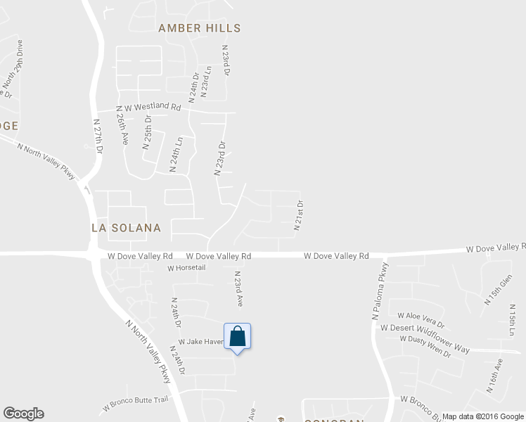map of restaurants, bars, coffee shops, grocery stores, and more near 2209 West Red Range Way in Phoenix
