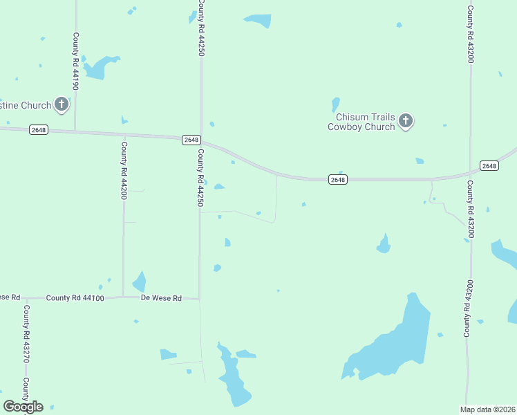 map of restaurants, bars, coffee shops, grocery stores, and more near 138-252 County Road 44300 in Powderly