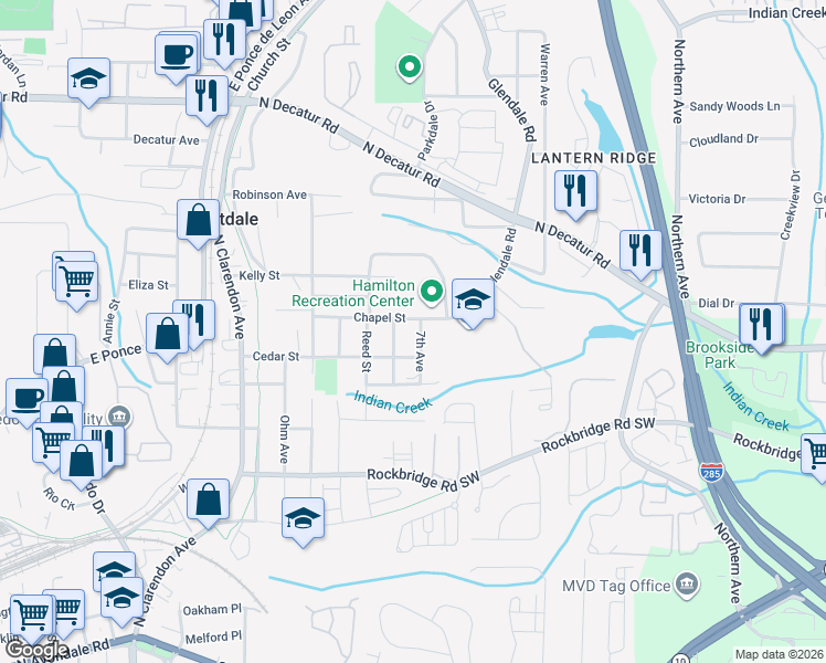 map of restaurants, bars, coffee shops, grocery stores, and more near 364 7th Avenue in Scottdale