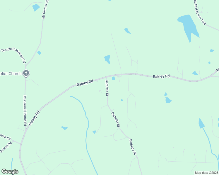 map of restaurants, bars, coffee shops, grocery stores, and more near 50 Barbette Street in Temple