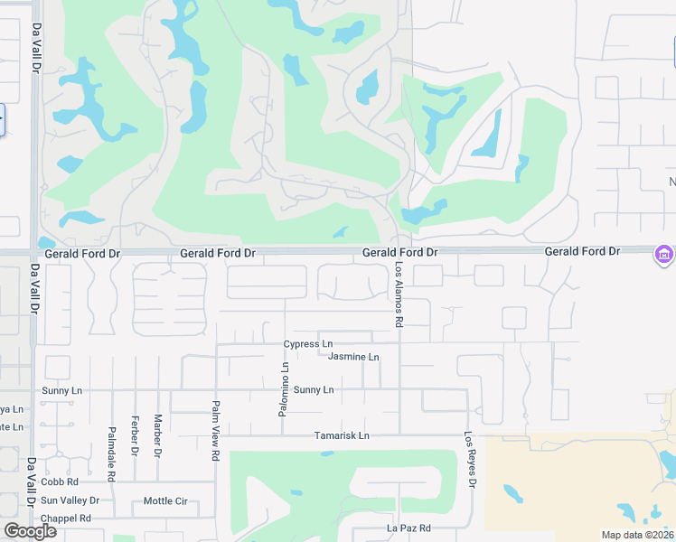 map of restaurants, bars, coffee shops, grocery stores, and more near 18 San Marino Circle in Rancho Mirage