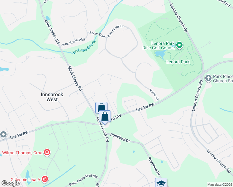 map of restaurants, bars, coffee shops, grocery stores, and more near 4421 Rosegate Drive in Snellville
