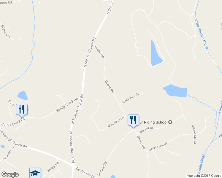 map of restaurants, bars, coffee shops, grocery stores, and more near 2885 Green Road in Loganville