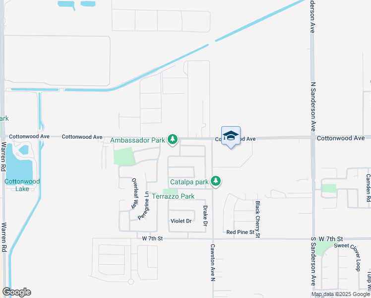 map of restaurants, bars, coffee shops, grocery stores, and more near 2822 Azalea Avenue in San Jacinto