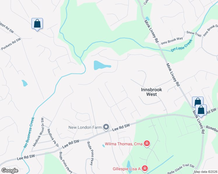 map of restaurants, bars, coffee shops, grocery stores, and more near 3975 Knotts Pass Road Southwest in Snellville
