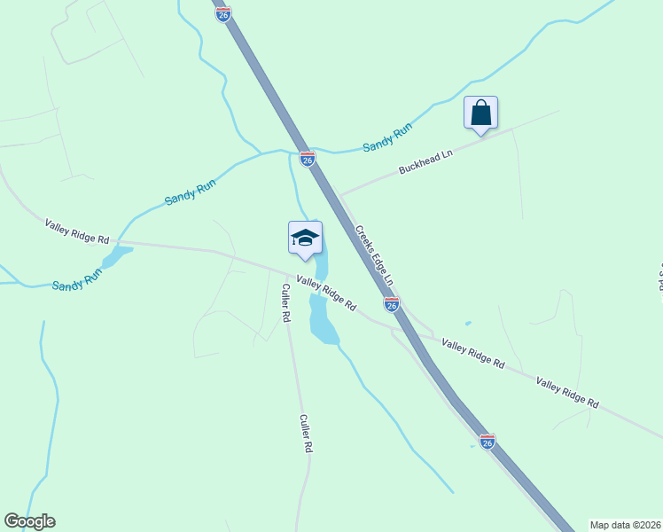 map of restaurants, bars, coffee shops, grocery stores, and more near 866 Valley Ridge Road in Gaston