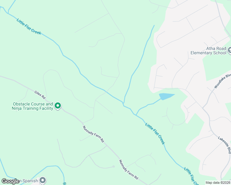 map of restaurants, bars, coffee shops, grocery stores, and more near 1325 Nunnally Farm Road in Monroe