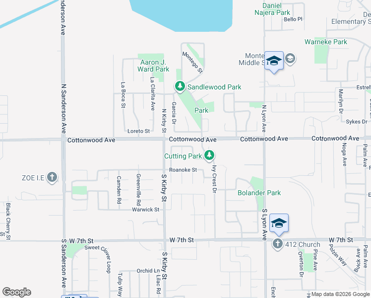 map of restaurants, bars, coffee shops, grocery stores, and more near 117 Arabian Court in San Jacinto