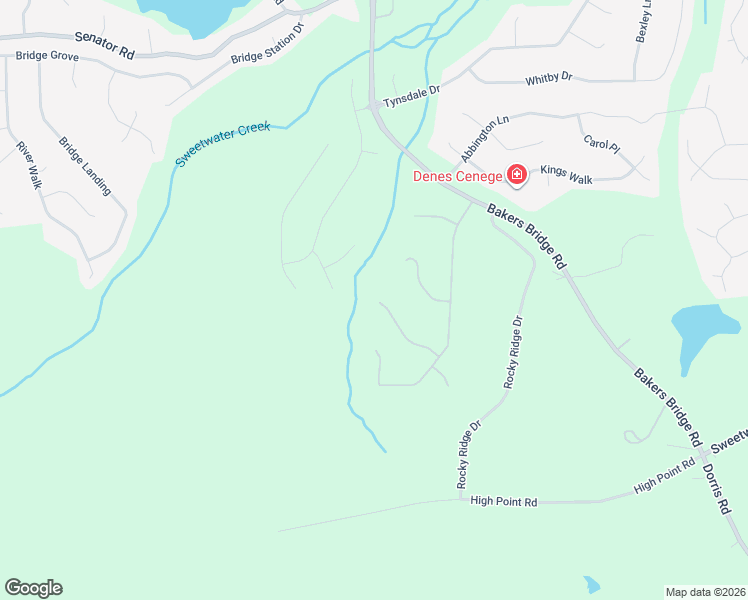 map of restaurants, bars, coffee shops, grocery stores, and more near 155 Shefield Place in Douglasville