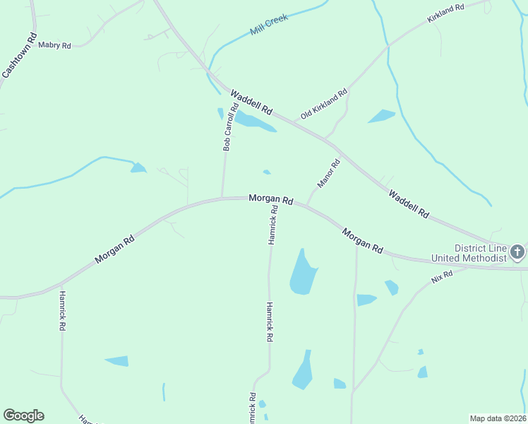 map of restaurants, bars, coffee shops, grocery stores, and more near 2543 Morgan Road in Bremen