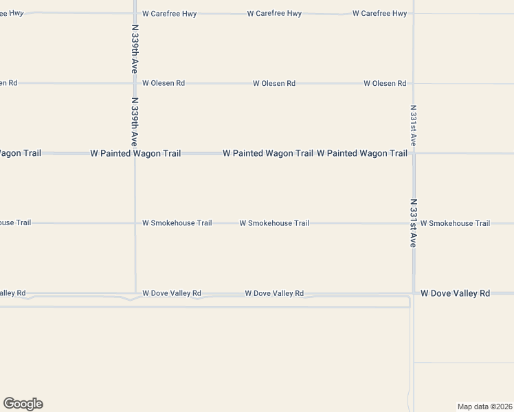map of restaurants, bars, coffee shops, grocery stores, and more near 33511 Painted Wagon Trail Road in Wickenburg