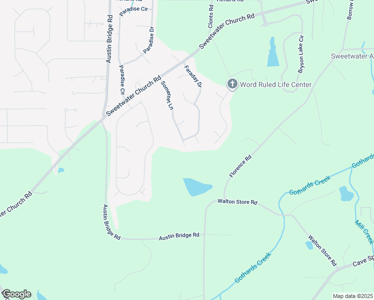 map of restaurants, bars, coffee shops, grocery stores, and more near 373 Somerset Lane in Douglasville