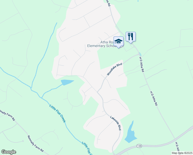 map of restaurants, bars, coffee shops, grocery stores, and more near 2975 Summit Lane in Monroe