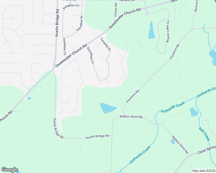 map of restaurants, bars, coffee shops, grocery stores, and more near 48 Cambridge Court in Douglasville