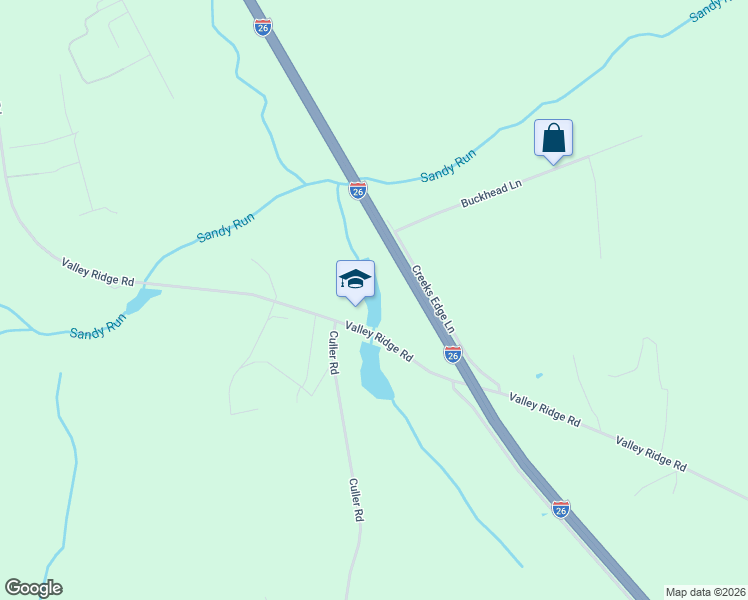 map of restaurants, bars, coffee shops, grocery stores, and more near 866 Valley Ridge Road in Gaston
