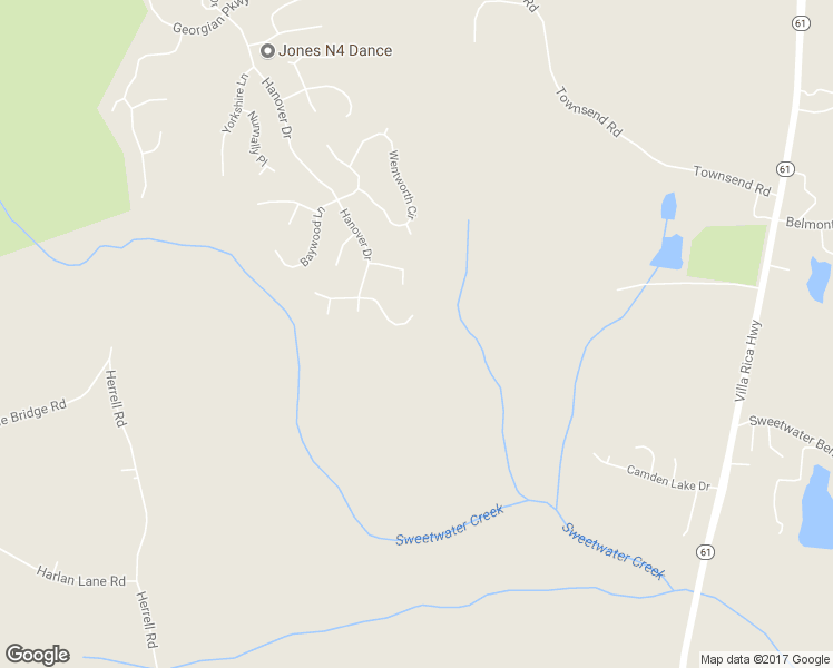 map of restaurants, bars, coffee shops, grocery stores, and more near 132 Montgomery View Court in Villa Rica