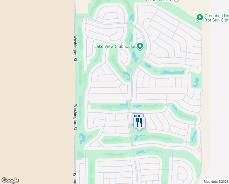 map of restaurants, bars, coffee shops, grocery stores, and more near 36029 Palomar Way in Palm Desert