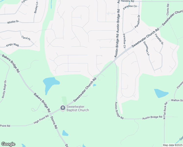 map of restaurants, bars, coffee shops, grocery stores, and more near 56 Nicole Drive in Douglasville