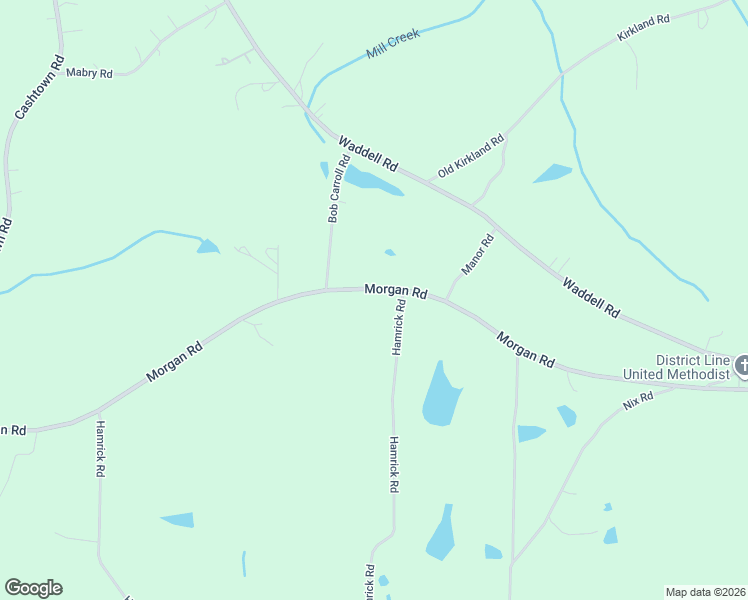 map of restaurants, bars, coffee shops, grocery stores, and more near 2543 Morgan Road in Bremen