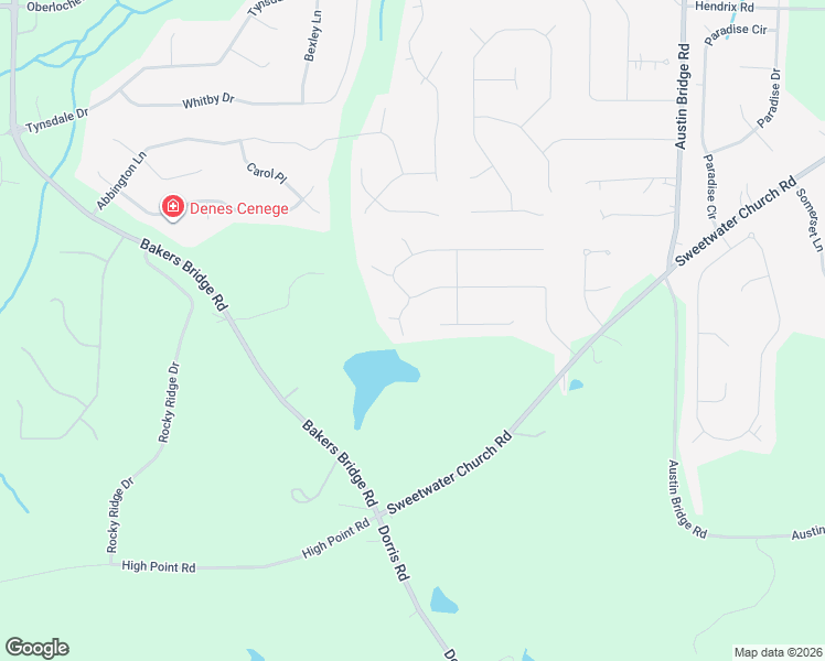 map of restaurants, bars, coffee shops, grocery stores, and more near 8 Sumer Lane North in Douglasville