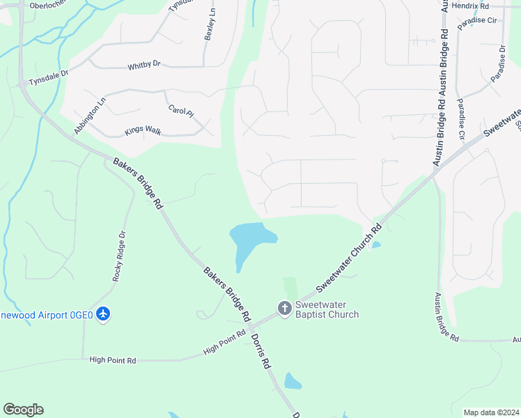 map of restaurants, bars, coffee shops, grocery stores, and more near 17 Faith Court in Douglasville