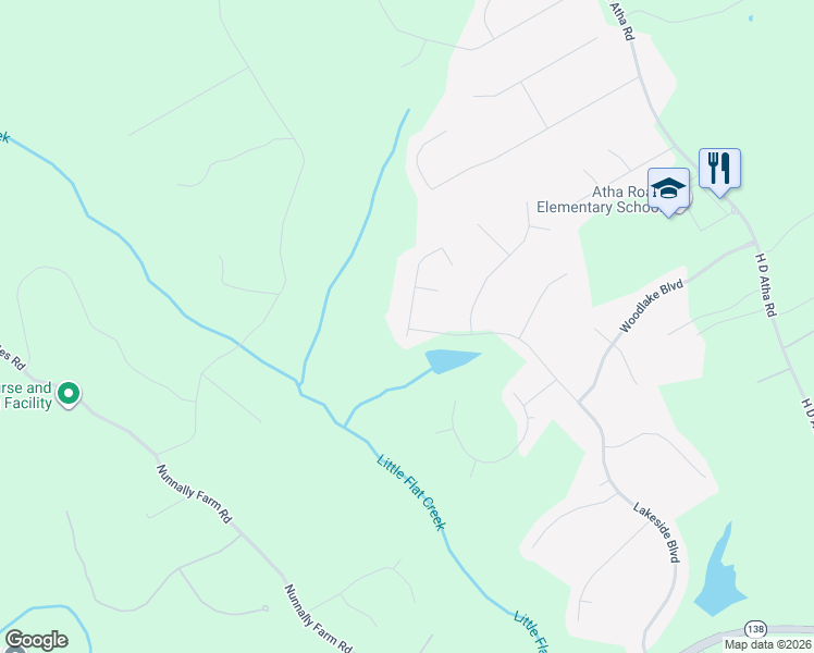 map of restaurants, bars, coffee shops, grocery stores, and more near 3395 Timberland Road in Monroe