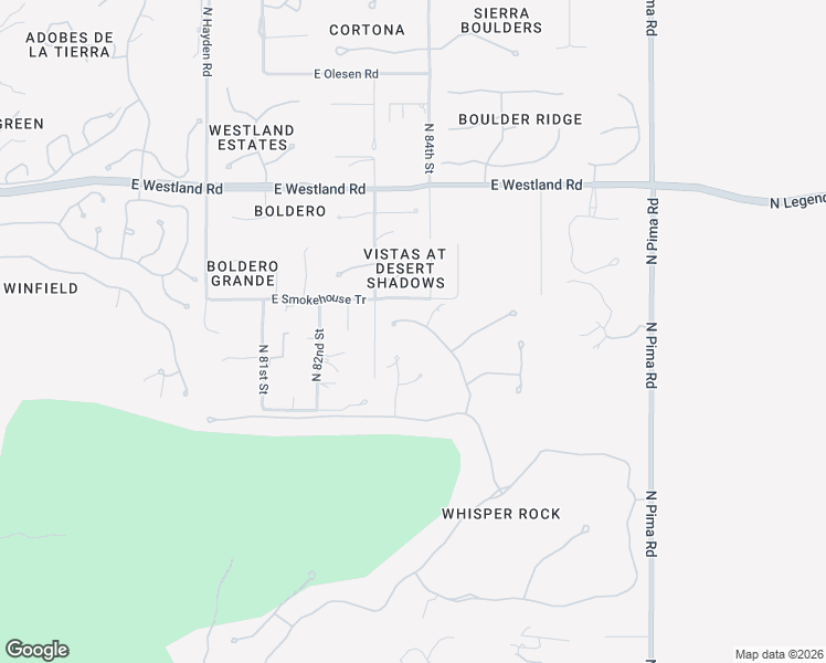 map of restaurants, bars, coffee shops, grocery stores, and more near 33262 Vanishing Trail in Scottsdale