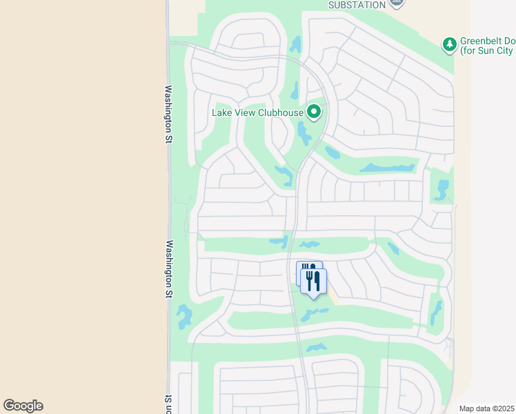 map of restaurants, bars, coffee shops, grocery stores, and more near 78347 Brookhaven Lane in Palm Desert