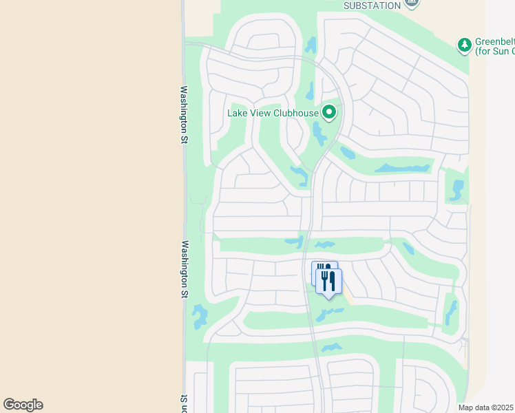 map of restaurants, bars, coffee shops, grocery stores, and more near 78287 Brookhaven Lane in Palm Desert