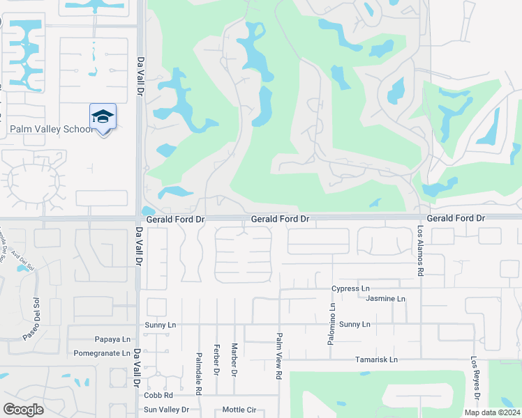 map of restaurants, bars, coffee shops, grocery stores, and more near 26 Mission Court in Rancho Mirage