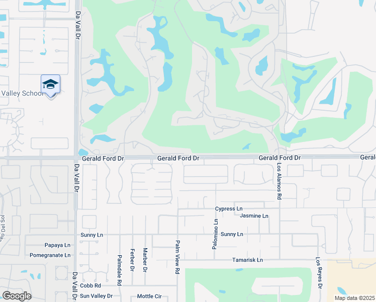 map of restaurants, bars, coffee shops, grocery stores, and more near 16 Mission Court in Rancho Mirage