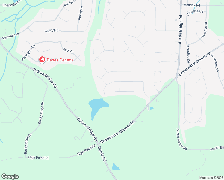 map of restaurants, bars, coffee shops, grocery stores, and more near 8 Sumer Lane North in Douglasville