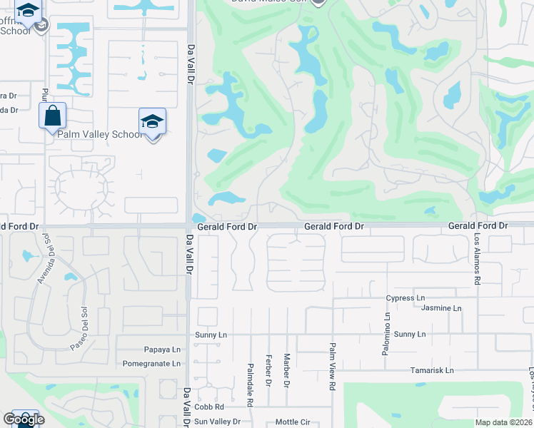map of restaurants, bars, coffee shops, grocery stores, and more near 4 Mission Court in Rancho Mirage