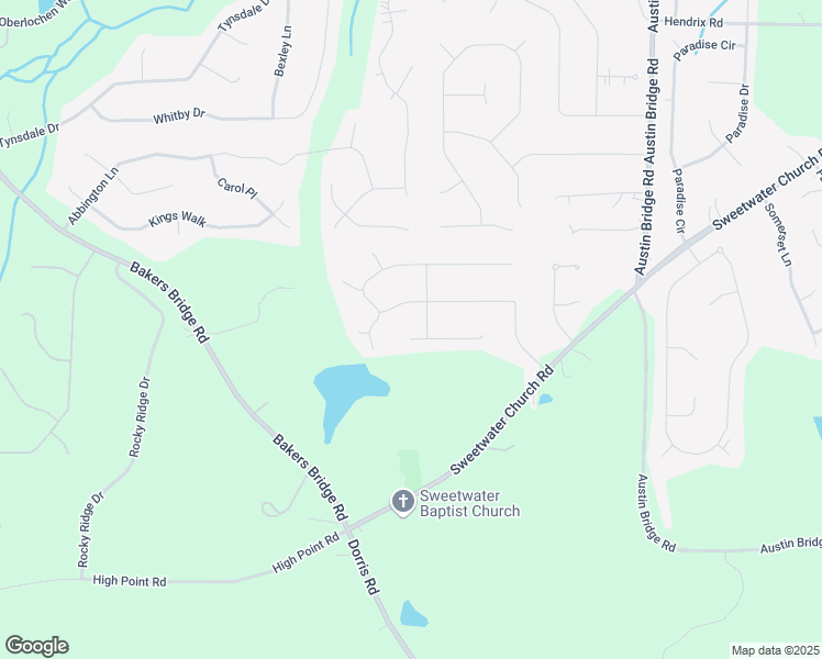 map of restaurants, bars, coffee shops, grocery stores, and more near 164 Sumer Lane in Douglasville