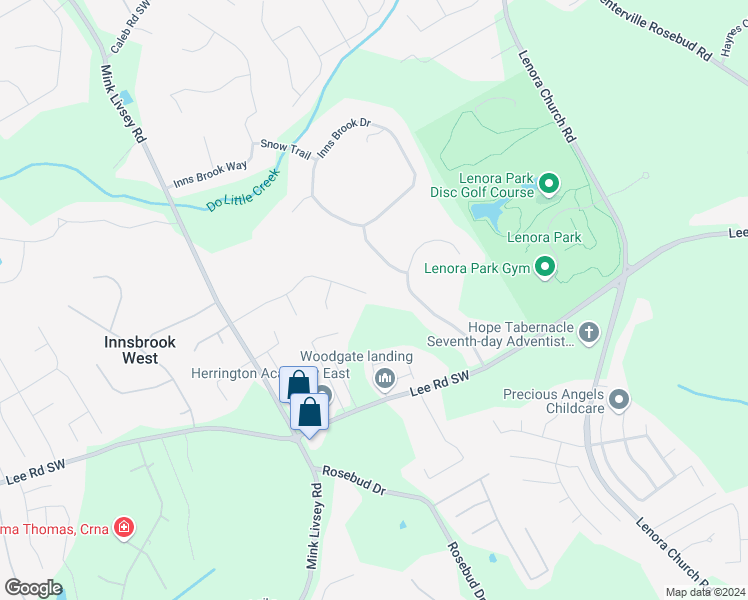 map of restaurants, bars, coffee shops, grocery stores, and more near 3300 Glen Summit Lane in Snellville