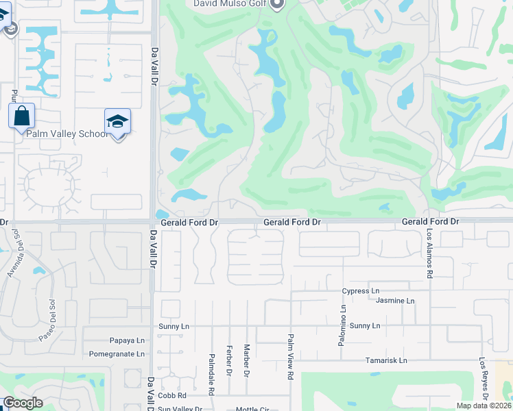 map of restaurants, bars, coffee shops, grocery stores, and more near 13 Mission Court in Rancho Mirage
