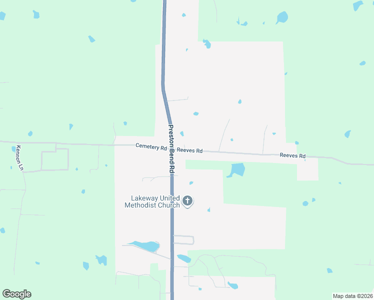 map of restaurants, bars, coffee shops, grocery stores, and more near 206 Reeves Road in Pottsboro