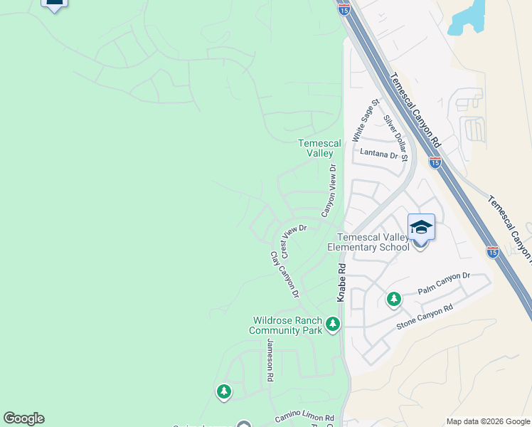 map of restaurants, bars, coffee shops, grocery stores, and more near 22925 Copper Ridge Drive in Corona