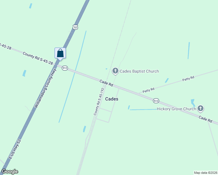 map of restaurants, bars, coffee shops, grocery stores, and more near 80 Palmetto Street in Cades