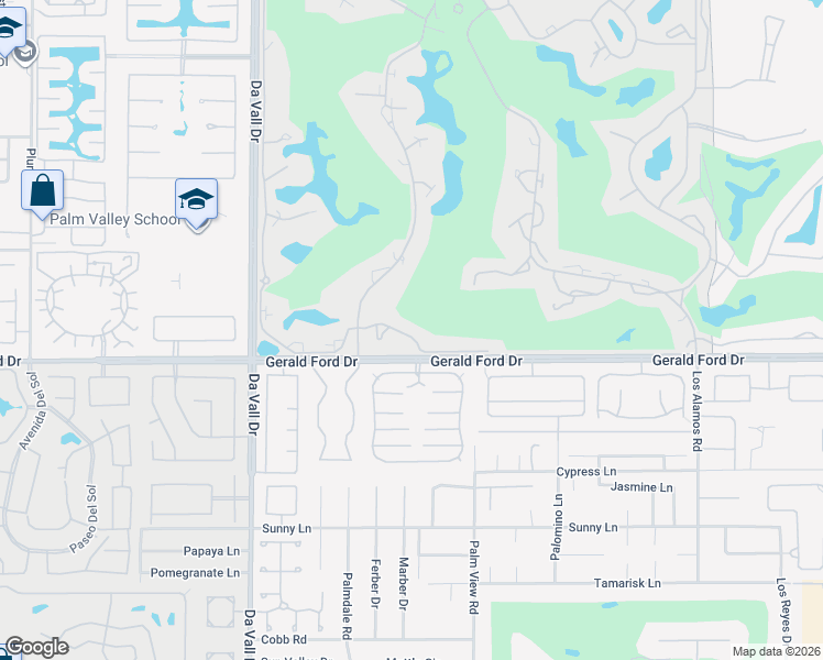 map of restaurants, bars, coffee shops, grocery stores, and more near 13 Mission Court in Rancho Mirage