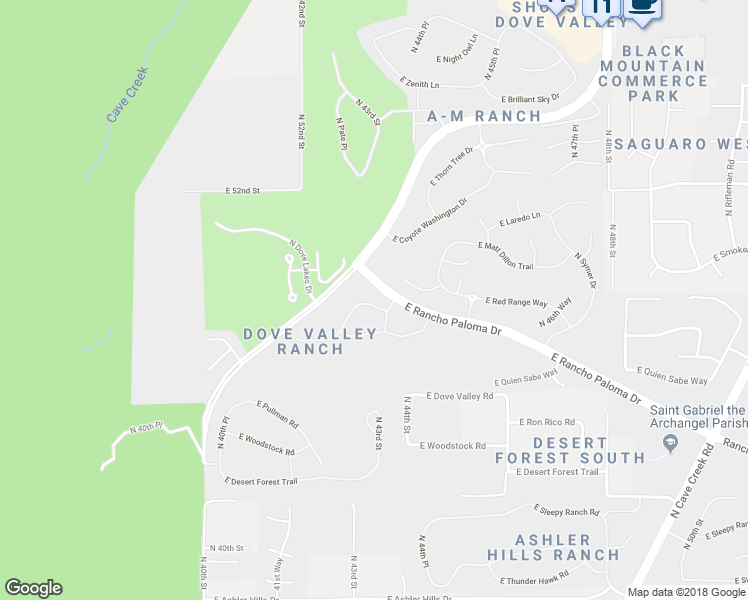 map of restaurants, bars, coffee shops, grocery stores, and more near 4319 East Desert Sky Court in Cave Creek