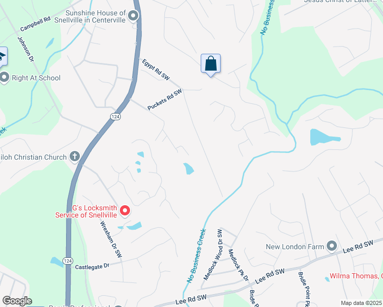 map of restaurants, bars, coffee shops, grocery stores, and more near 3909 Laurens Lane in Snellville
