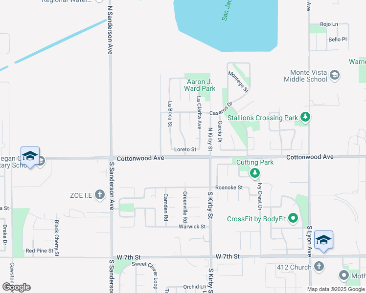 map of restaurants, bars, coffee shops, grocery stores, and more near 2021 Loreto Street in San Jacinto