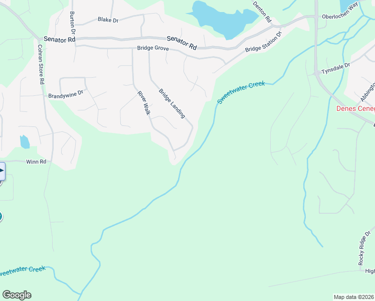 map of restaurants, bars, coffee shops, grocery stores, and more near 641 River Walk in Douglasville