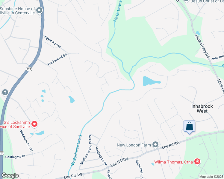 map of restaurants, bars, coffee shops, grocery stores, and more near 4219 David Austin Court Southwest in Snellville