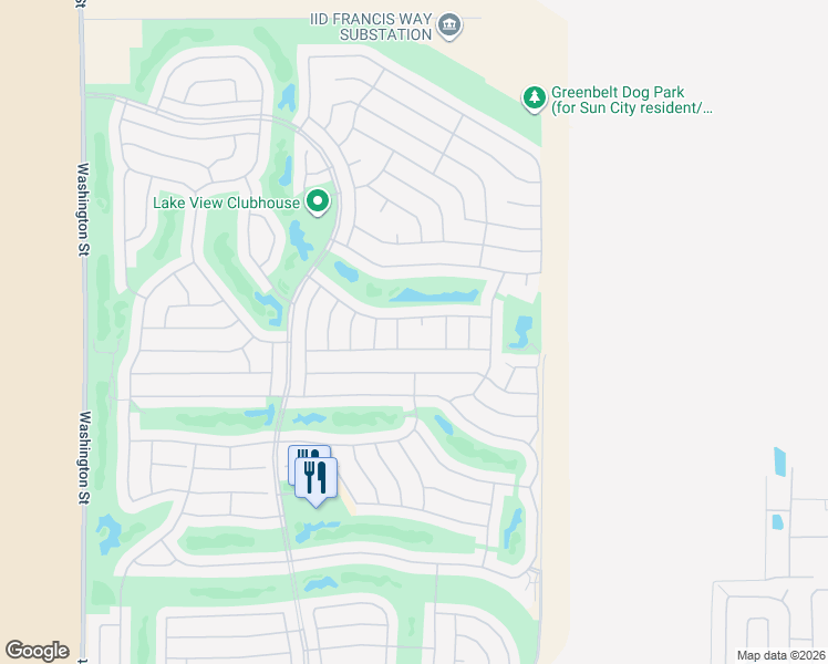 map of restaurants, bars, coffee shops, grocery stores, and more near 35859 Cumberland Court in Palm Desert