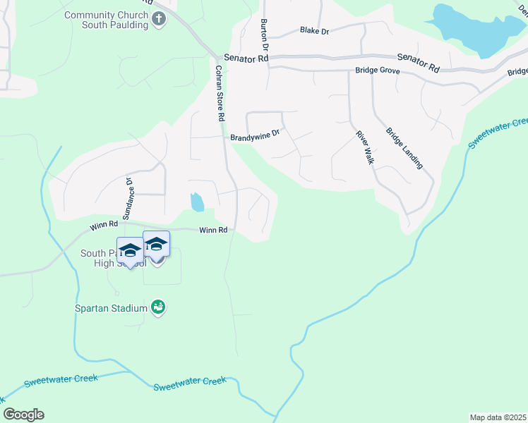 map of restaurants, bars, coffee shops, grocery stores, and more near 170 Cobblestone Court in Douglasville