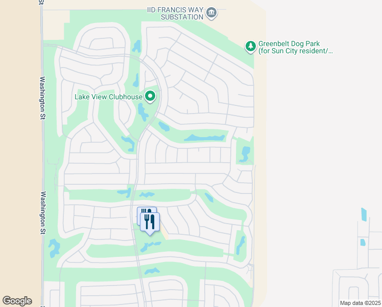 map of restaurants, bars, coffee shops, grocery stores, and more near 35876 Bramblewood Avenue in Palm Desert