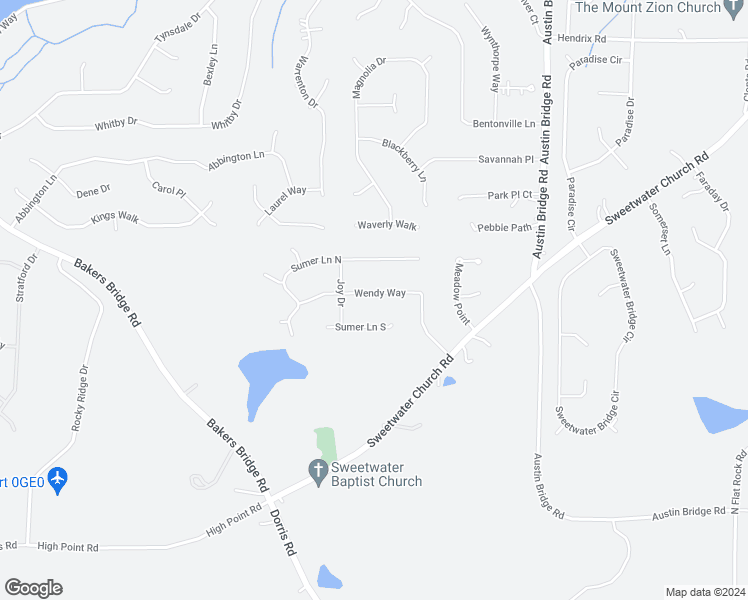 map of restaurants, bars, coffee shops, grocery stores, and more near 117 Wendy Way in Douglasville